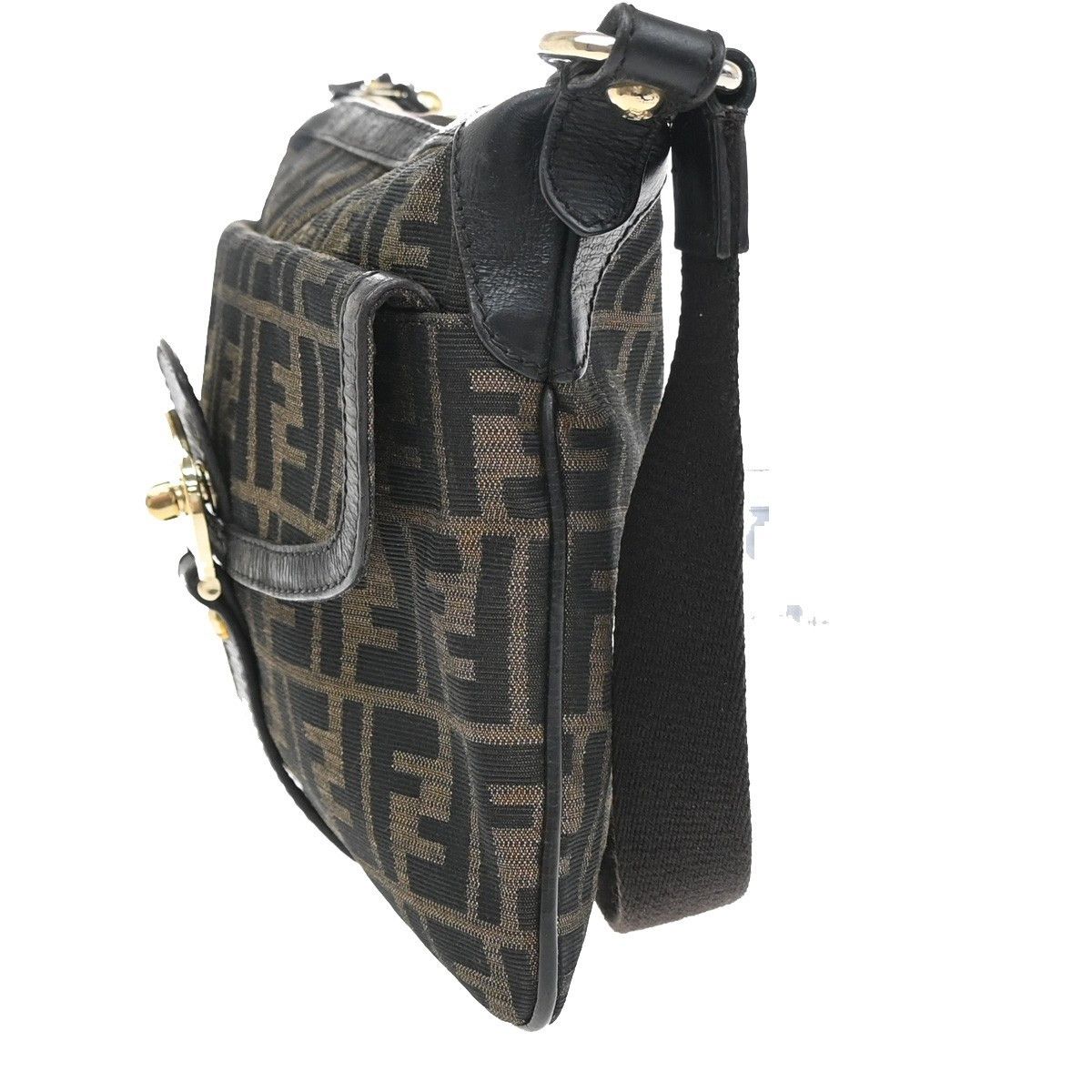 Fendi Fendi Chef Zip Crossbody Bag Zucca Canvas Size ONE SIZE - 3 Thumbnail