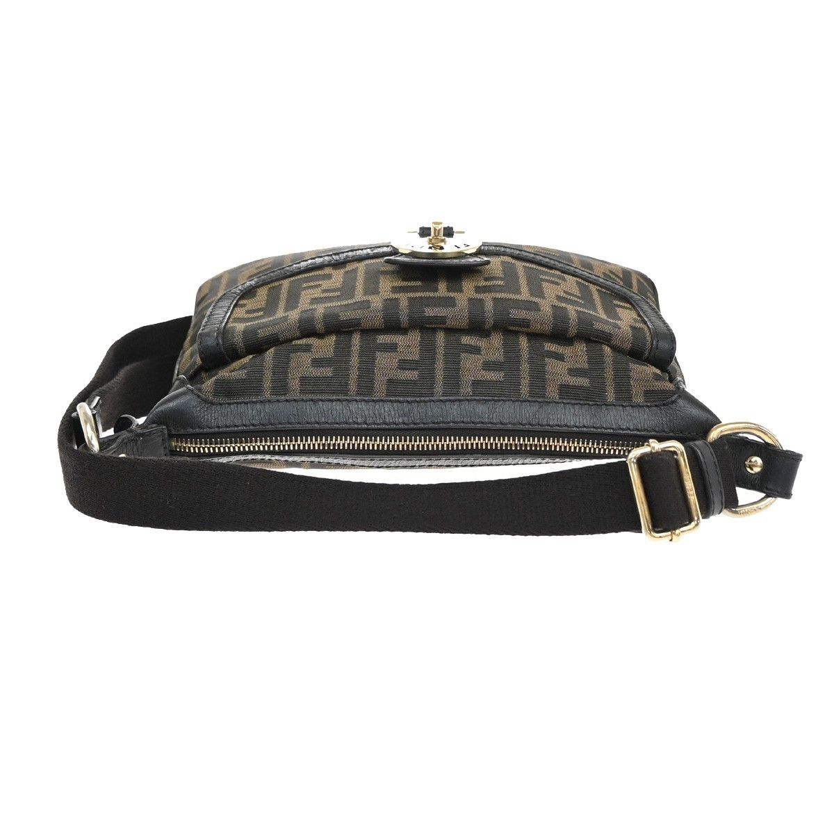 Fendi Fendi Chef Zip Crossbody Bag Zucca Canvas Size ONE SIZE - 9 Thumbnail