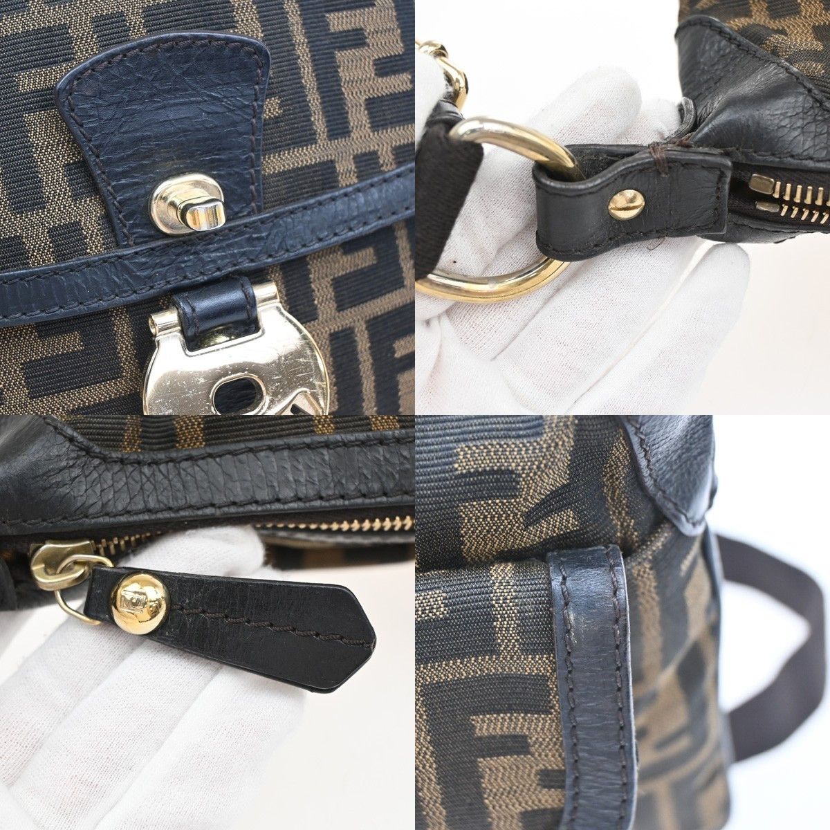 Fendi Fendi Chef Zip Crossbody Bag Zucca Canvas Size ONE SIZE - 11 Thumbnail