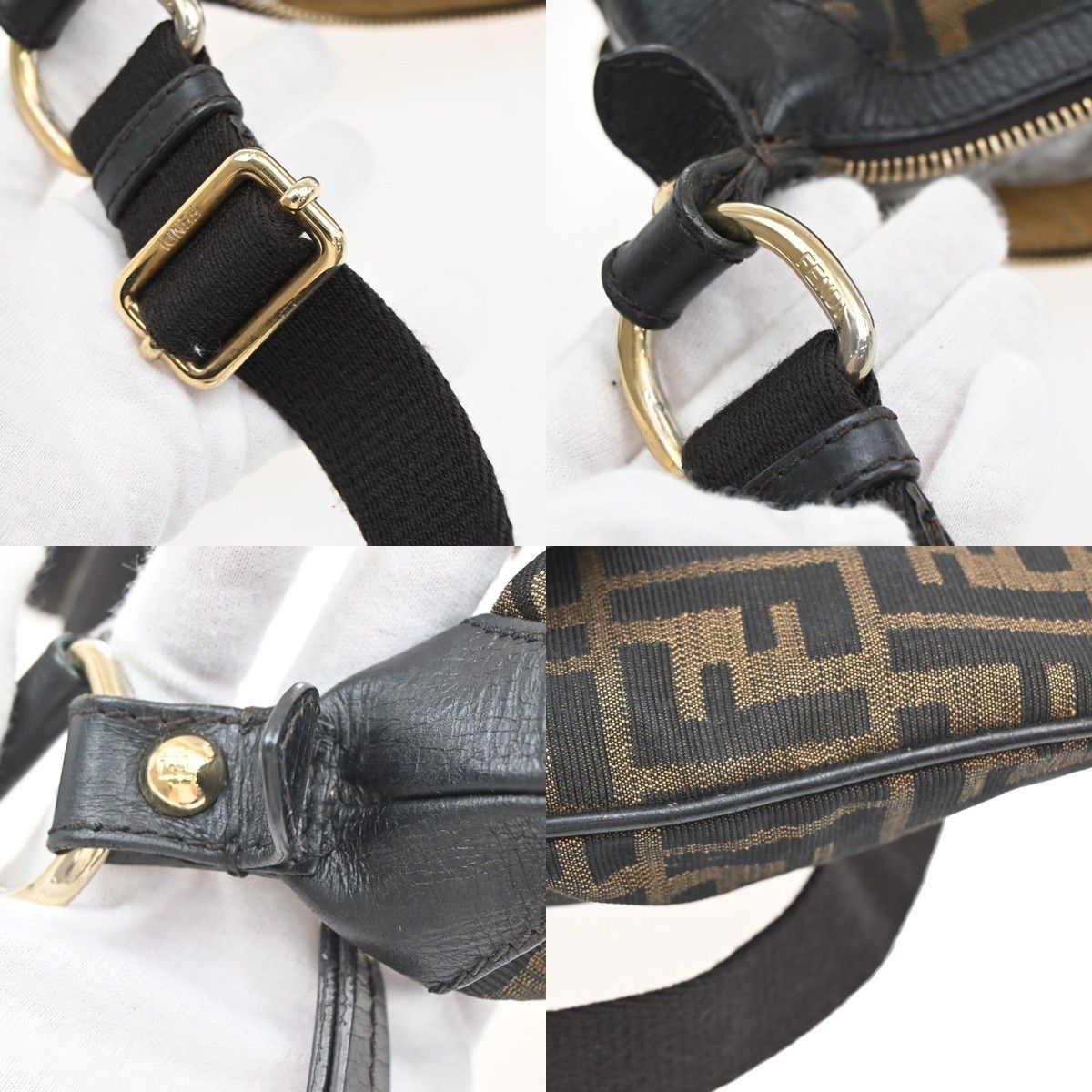 Fendi Fendi Chef Zip Crossbody Bag Zucca Canvas Size ONE SIZE - 12 Thumbnail