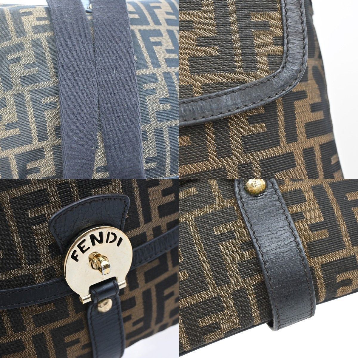 Fendi Fendi Chef Zip Crossbody Bag Zucca Canvas Size ONE SIZE - 13 Thumbnail