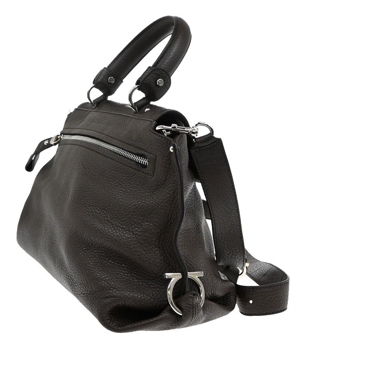 Salvatore Ferragamo Salvatore Ferragamo Sofia Satchel Leather Size ONE SIZE - 4 Thumbnail