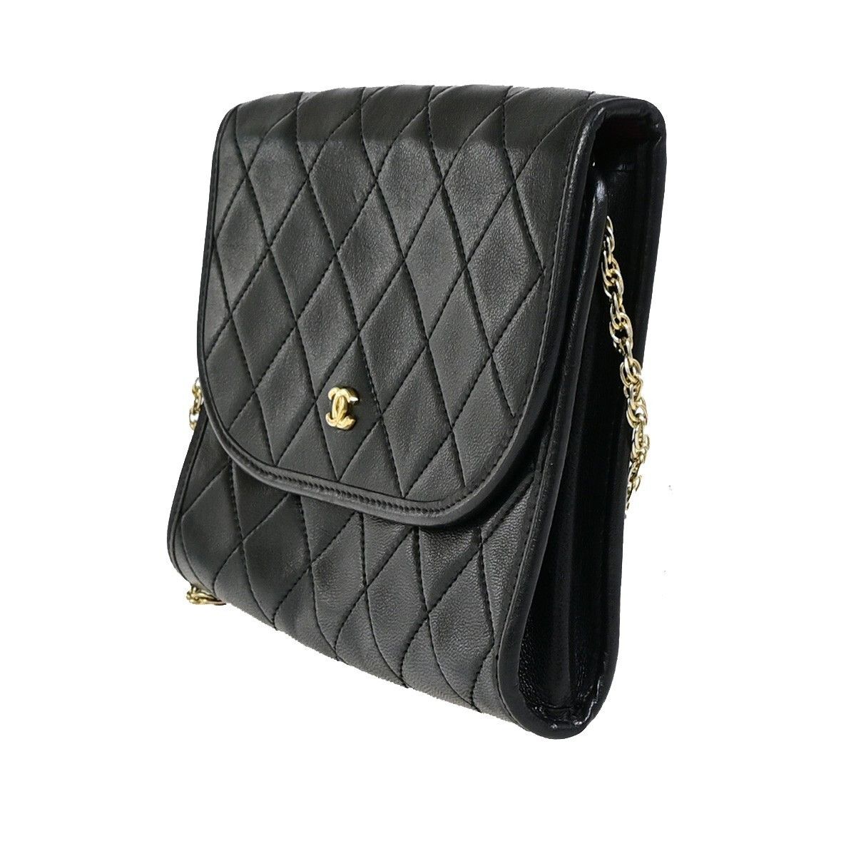 Chanel Chanel Vintage Round Flap Quilted Lambskin Size ONE SIZE - 3 Thumbnail