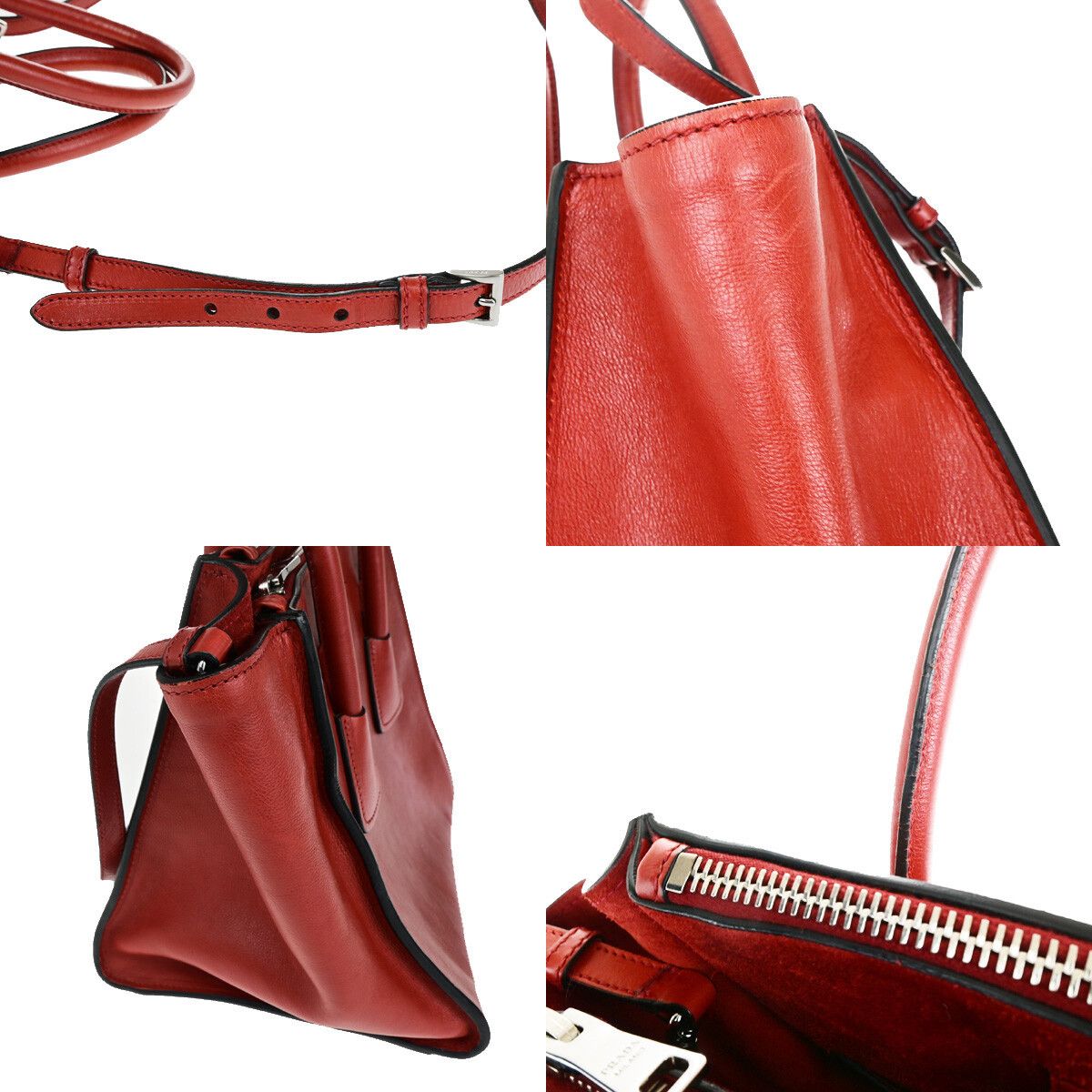 Prada Prada Tassel Twin Pocket Tote City Calf Size ONE SIZE - 12 Thumbnail