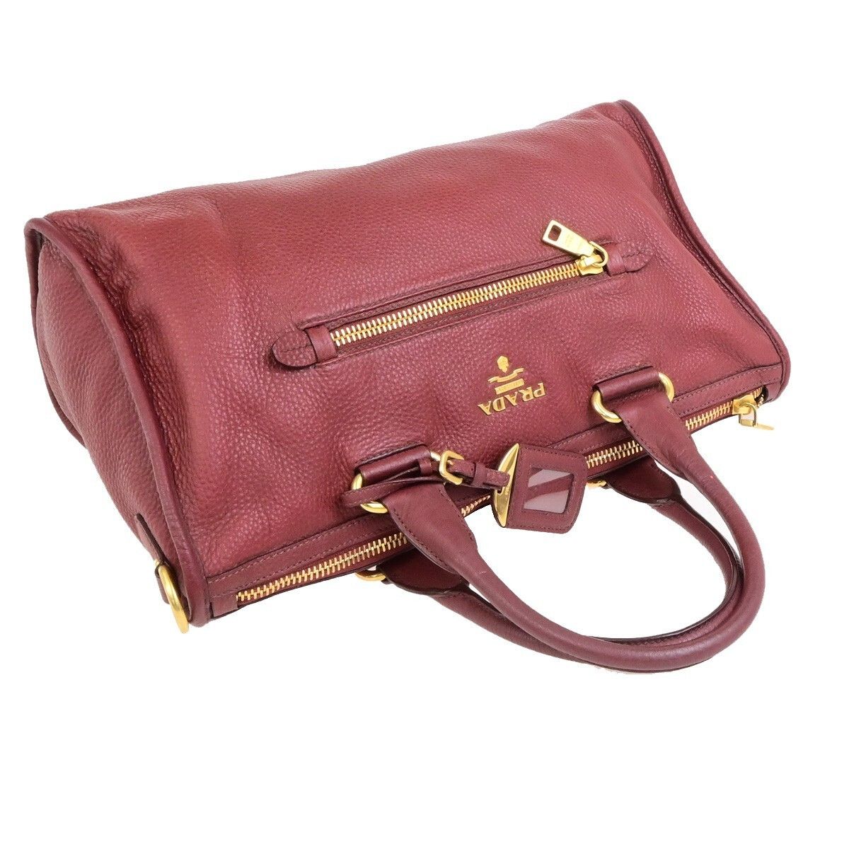 Prada Prada Front Zip Convertible Satchel Vitello Daino Size ONE SIZE - 12 Thumbnail