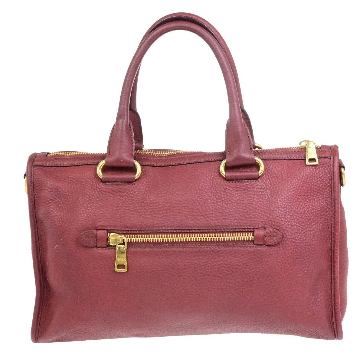 Prada Prada Front Zip Convertible Satchel Vitello Daino Size ONE SIZE - 2 Thumbnail