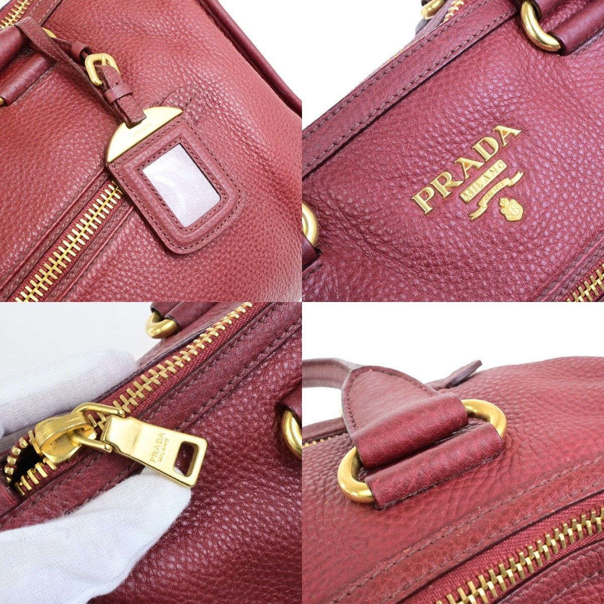 Prada Prada Front Zip Convertible Satchel Vitello Daino Size ONE SIZE - 10 Thumbnail