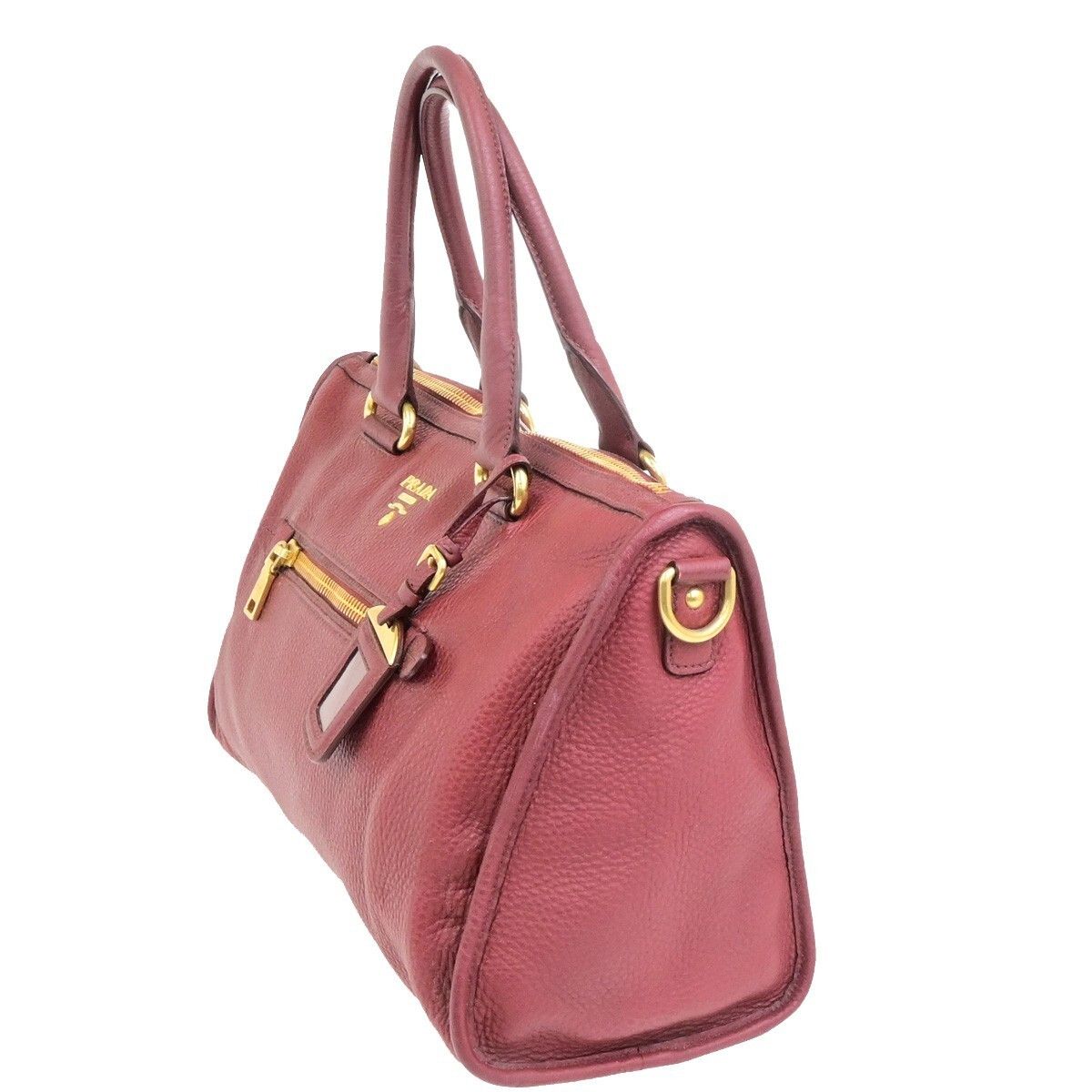 Prada Prada Front Zip Convertible Satchel Vitello Daino Size ONE SIZE - 3 Thumbnail