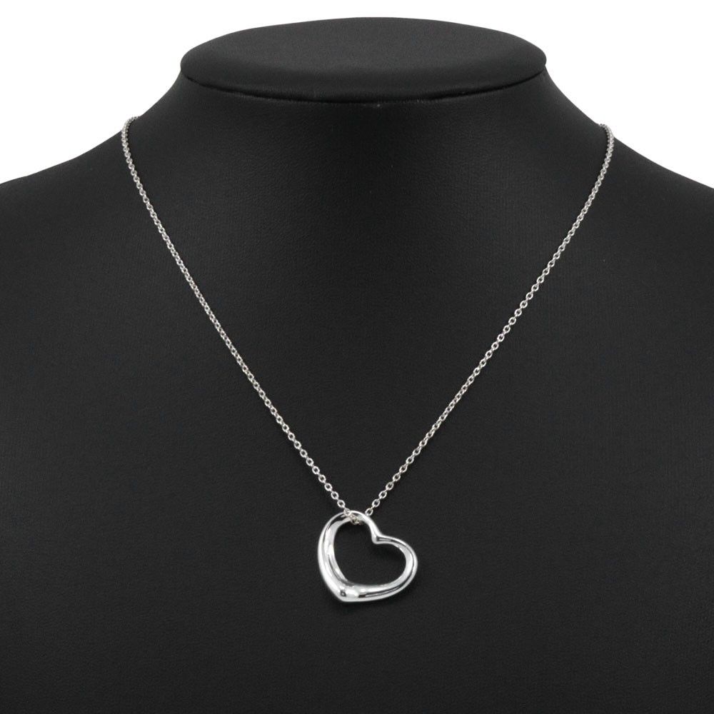Tiffany & Co. Tiffany & Co. Elsa Peretti Open Heart Pendant Necklace silver Size ONE SIZE - 2 Thumbnail