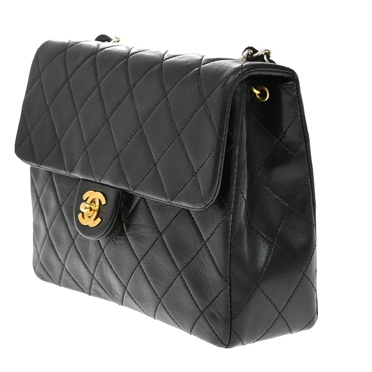 Chanel Chanel Vintage Square Classic Flap Bag Quilted Lambskin Size ONE SIZE - 3 Thumbnail