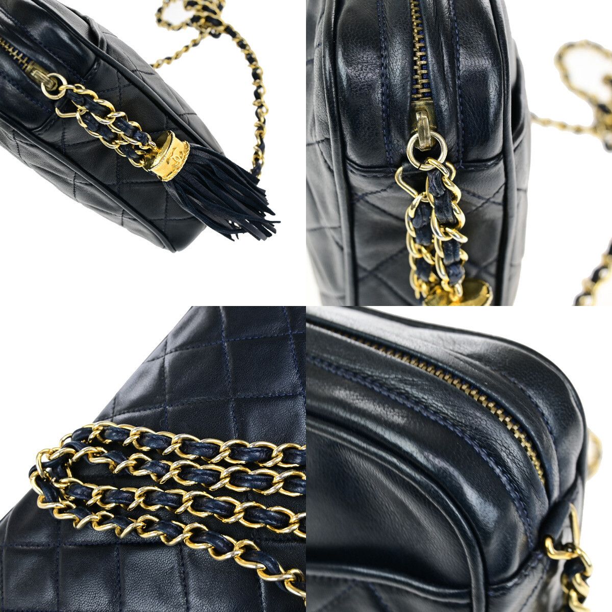 Chanel Chanel Vintage Camera Tassel Bag Quilted Leather Size ONE SIZE - 10 Thumbnail