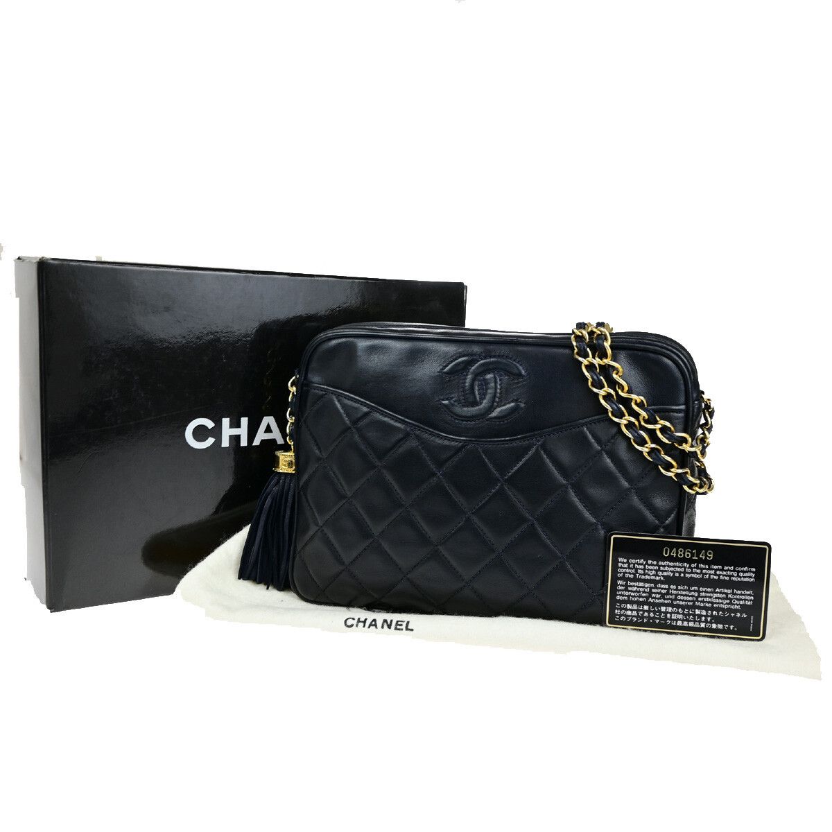 Chanel Chanel Vintage Camera Tassel Bag Quilted Leather Size ONE SIZE - 11 Thumbnail