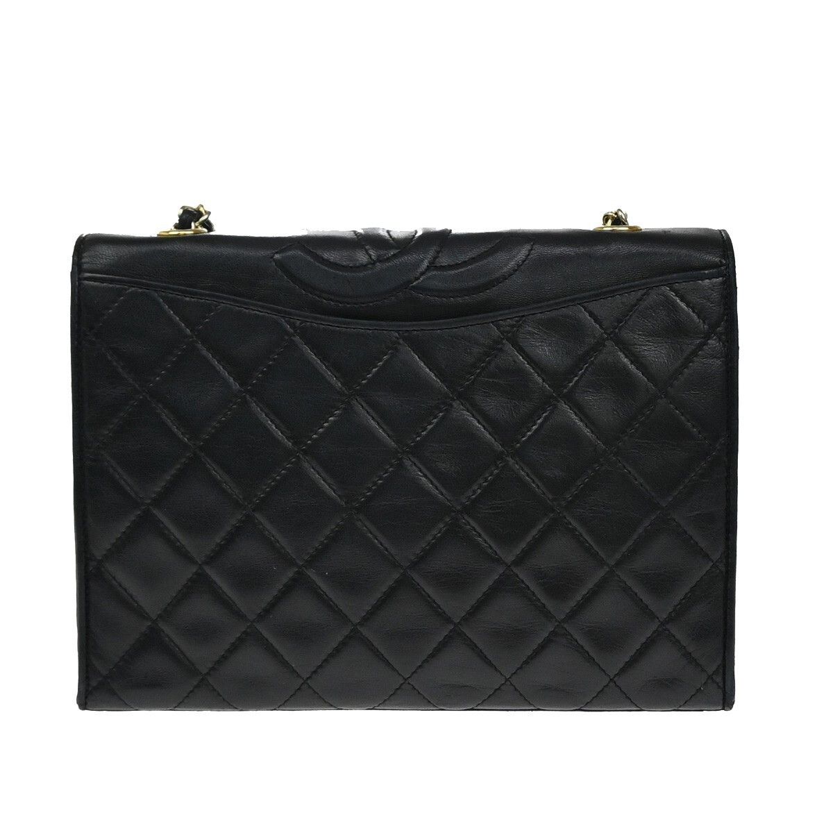 Chanel Chanel Vintage CC Chain Full Flap Bag Quilted Leather Size ONE SIZE - 2 Thumbnail