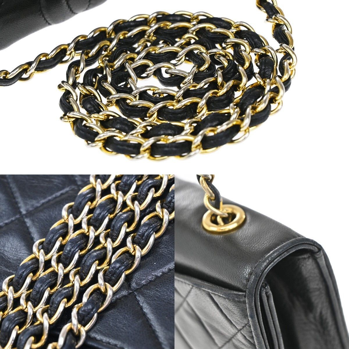 Chanel Chanel Vintage CC Chain Full Flap Bag Quilted Leather Size ONE SIZE - 8 Thumbnail