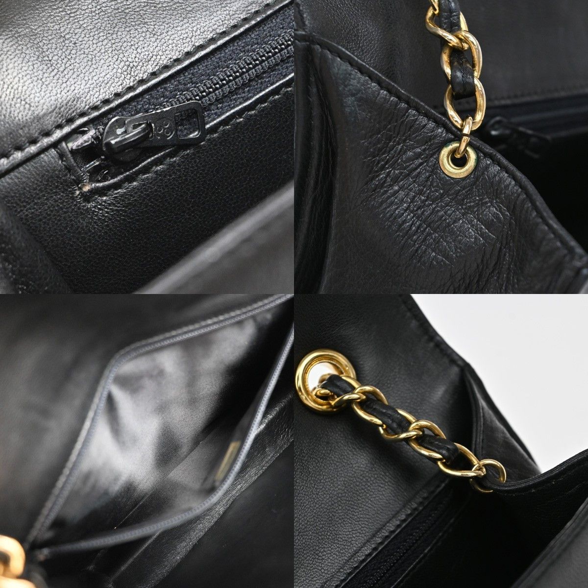 Chanel Chanel Vintage CC Full Flap Bag Quilted Lambskin Size ONE SIZE - 10 Thumbnail