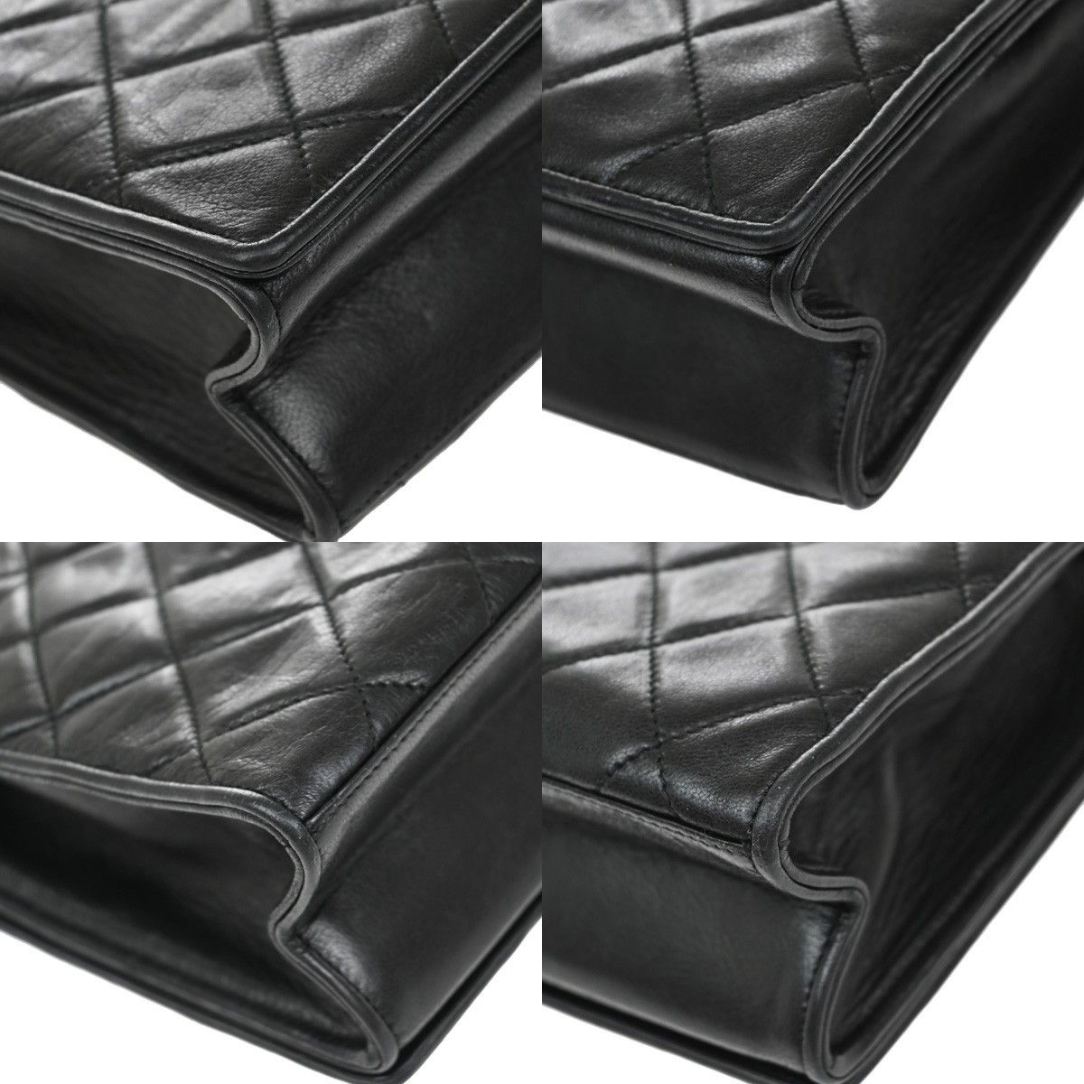 Chanel Chanel Vintage CC Full Flap Bag Quilted Lambskin Size ONE SIZE - 9 Thumbnail
