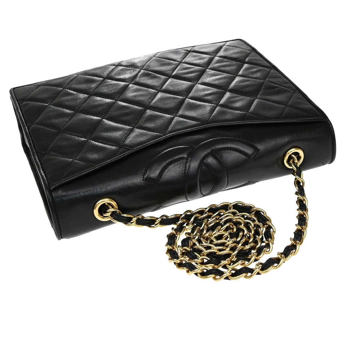 Chanel Chanel Vintage CC Full Flap Bag Quilted Lambskin Size ONE SIZE - 17 Thumbnail