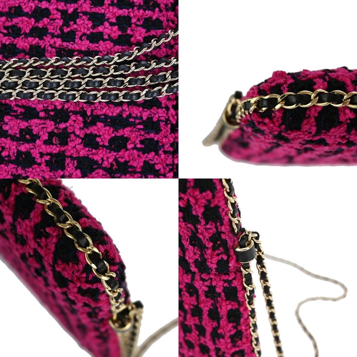 Chanel Chanel Chain Around CC Tablet Holder Tweed and Ribbon Size ONE SIZE - 12 Thumbnail