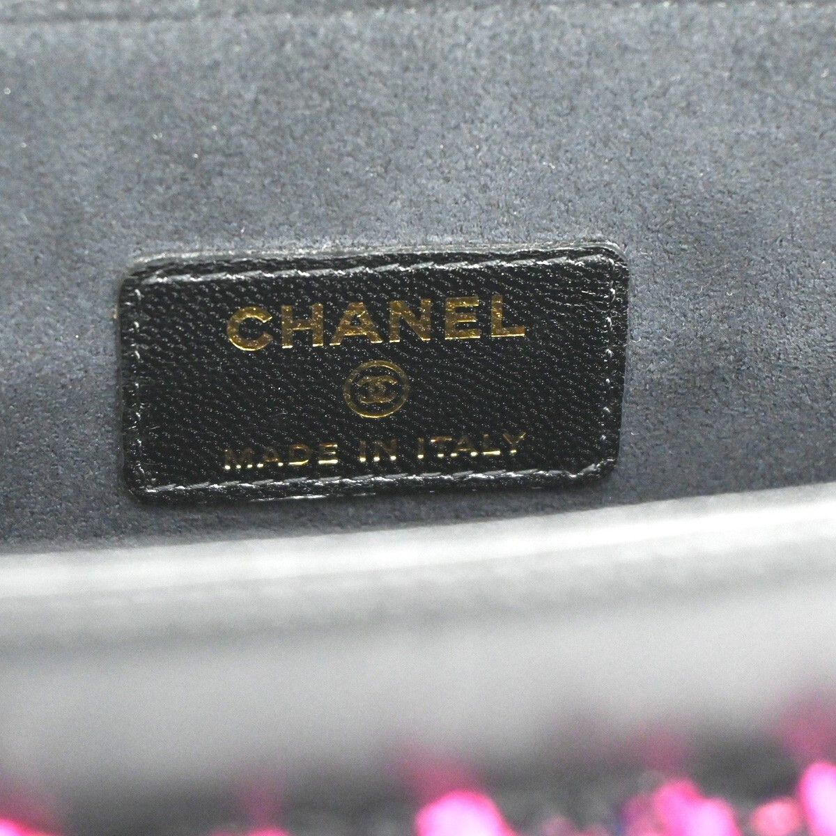 Chanel Chanel Chain Around CC Tablet Holder Tweed and Ribbon Size ONE SIZE - 7 Thumbnail