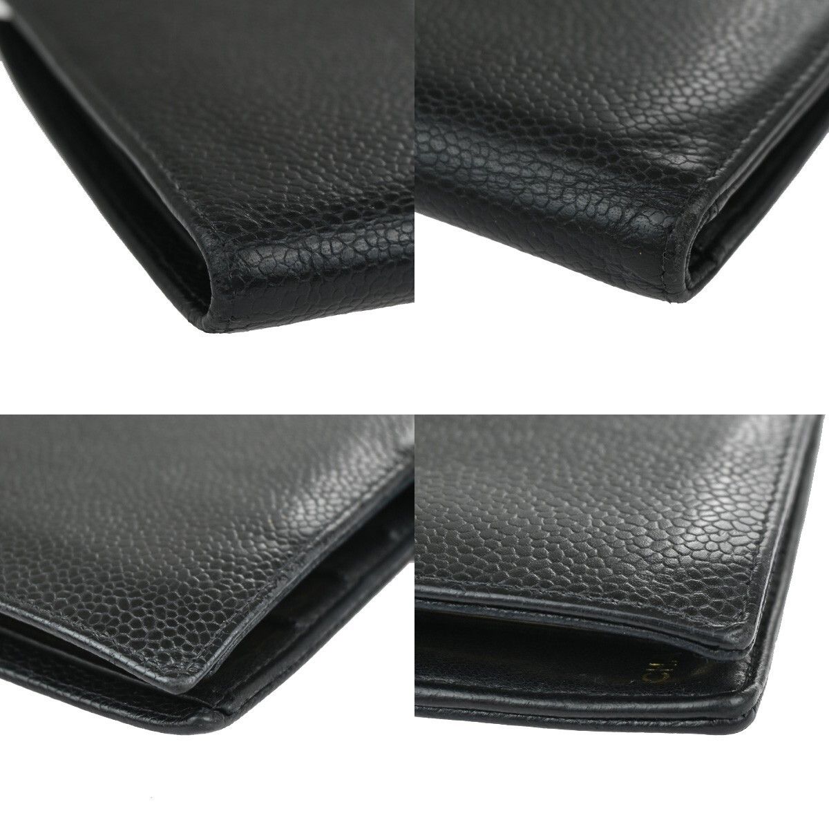 Chanel Chanel CC Bifold Wallet Quilted Caviar Size ONE SIZE - 11 Thumbnail