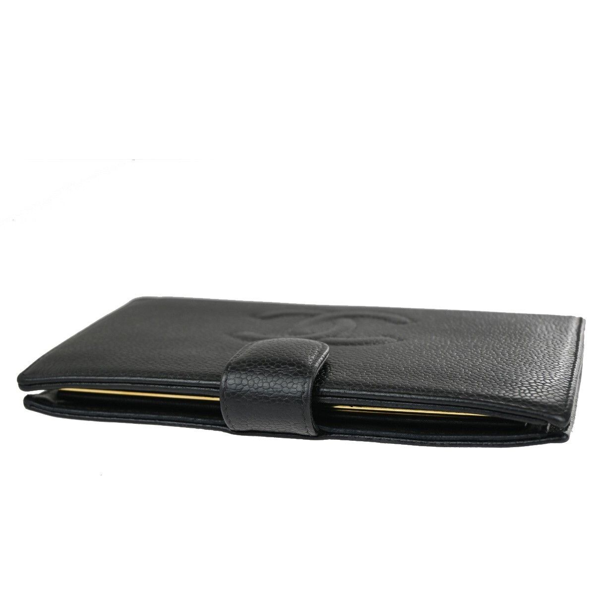 Chanel Chanel CC Bifold Wallet Quilted Caviar Size ONE SIZE - 9 Thumbnail