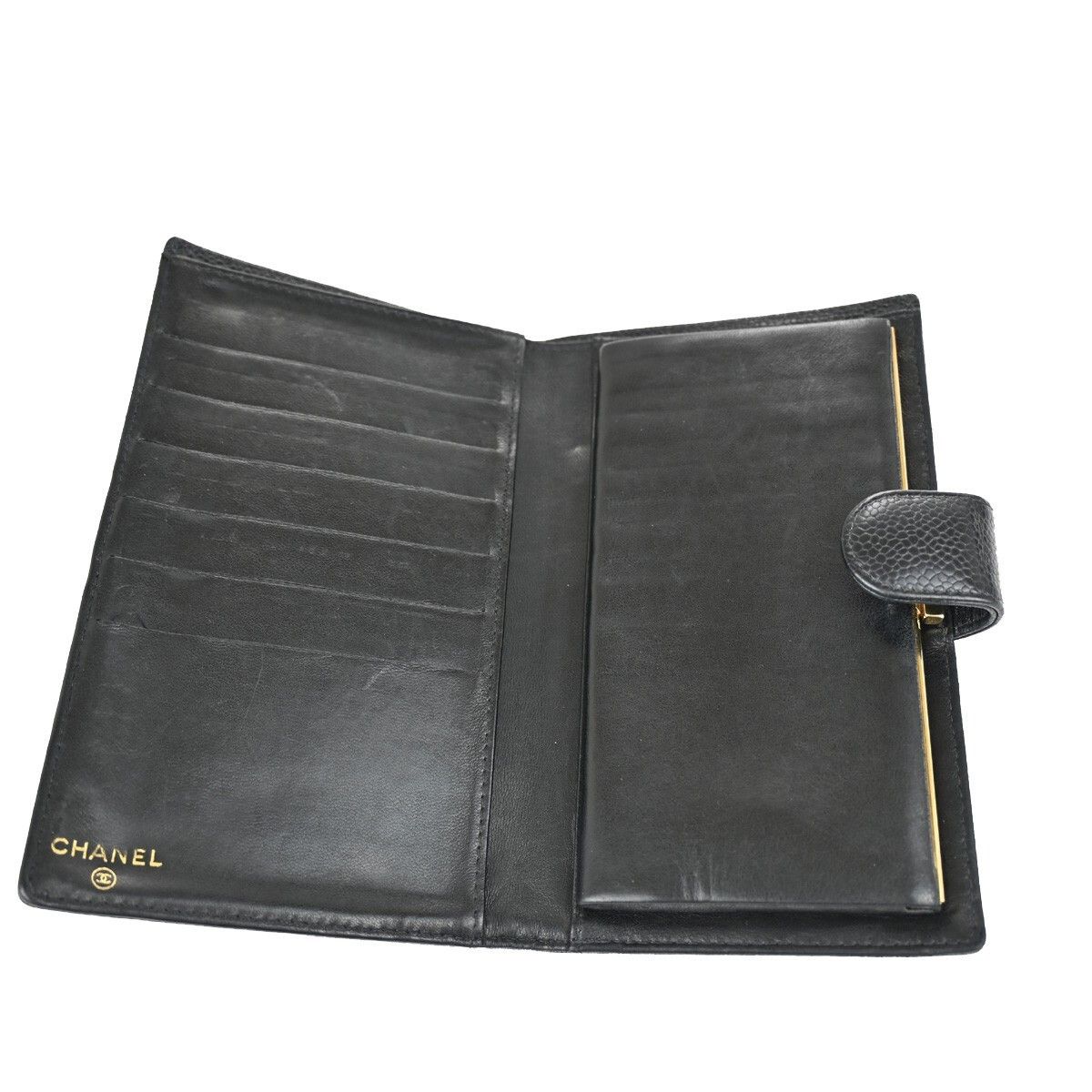 Chanel Chanel CC Bifold Wallet Quilted Caviar Size ONE SIZE - 5 Thumbnail