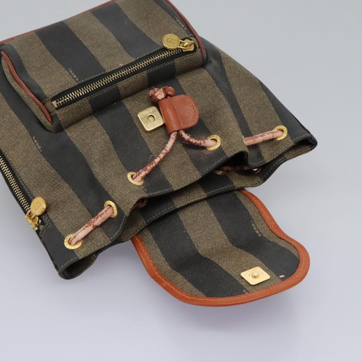 Fendi Fendi Pequin Front Pocket Backpack Coated Canvas Size ONE SIZE - 19 Thumbnail