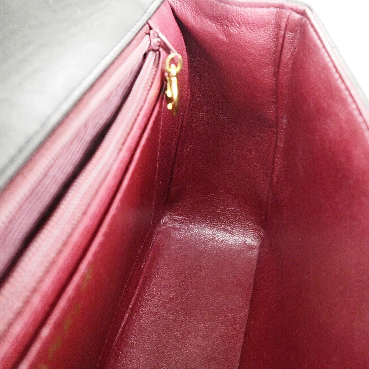 Chanel Chanel Vintage Twin Top Handle Flap Bag Quilted Lambskin Size ONE SIZE - 11 Thumbnail