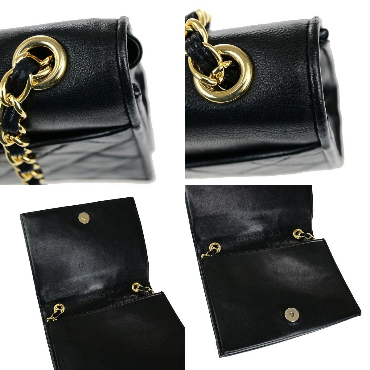 Chanel Chanel Vintage CC Chain Full Flap Bag Quilted Leather Size ONE SIZE - 11 Thumbnail