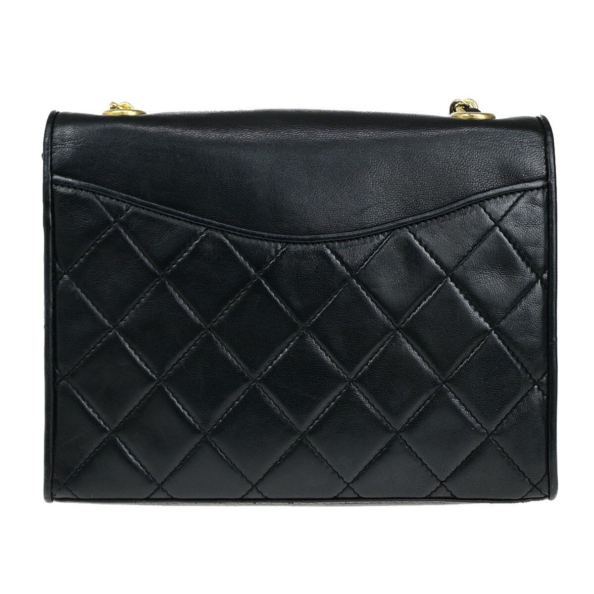 Chanel Chanel Vintage CC Chain Full Flap Bag Quilted Leather Size ONE SIZE - 2 Thumbnail