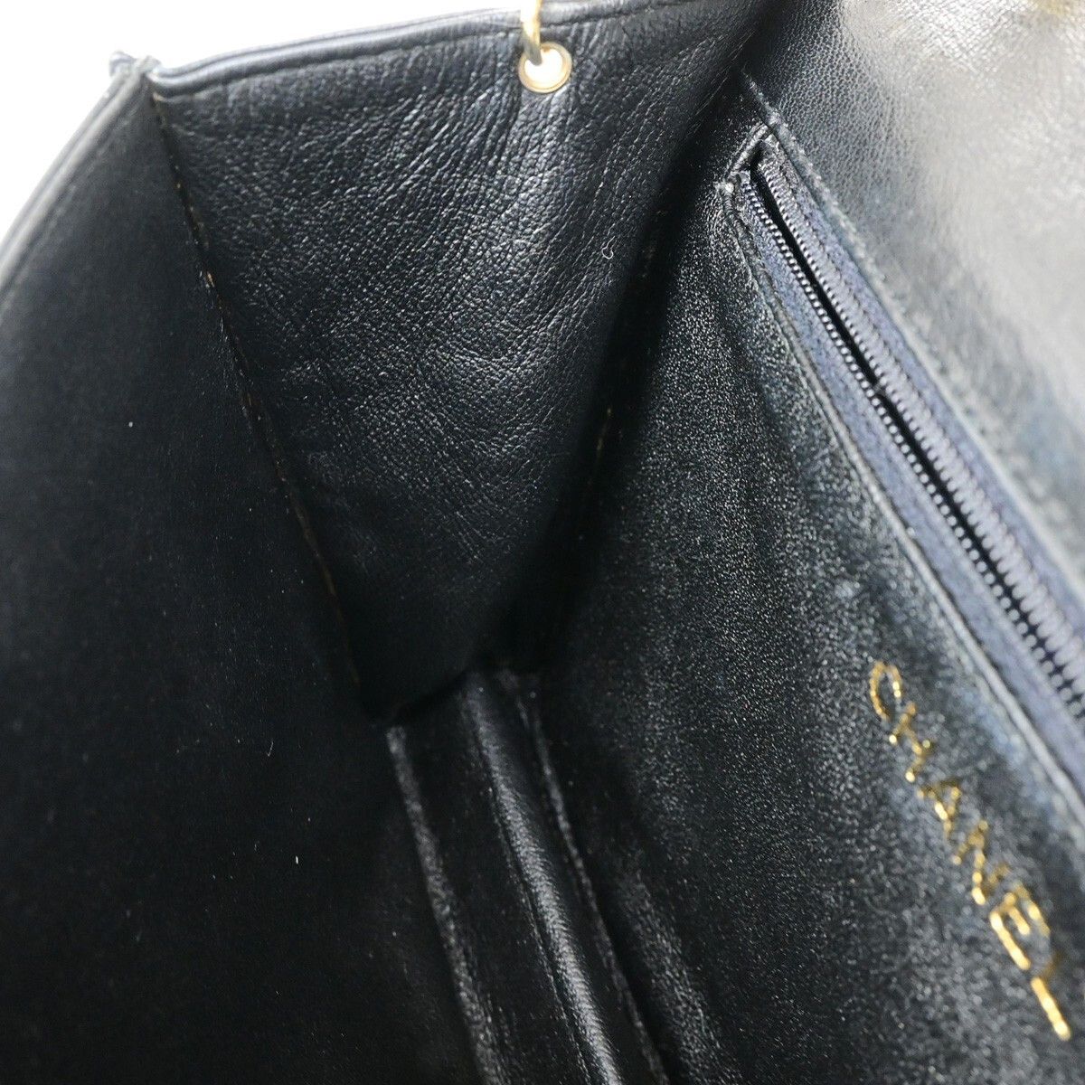 Chanel Chanel Vintage CC Chain Full Flap Bag Quilted Leather Size ONE SIZE - 14 Thumbnail