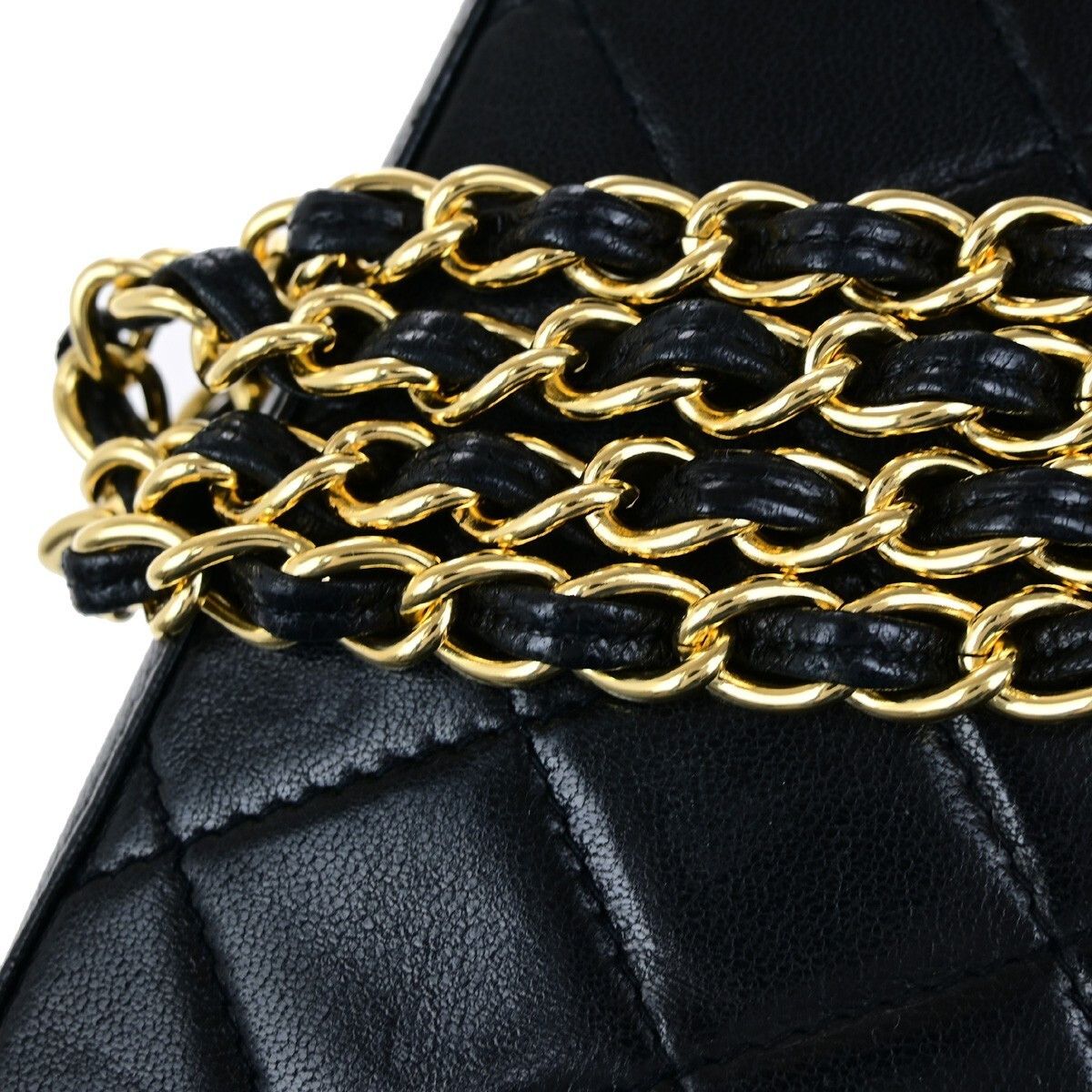 Chanel Chanel Vintage CC Chain Full Flap Bag Quilted Leather Size ONE SIZE - 10 Thumbnail