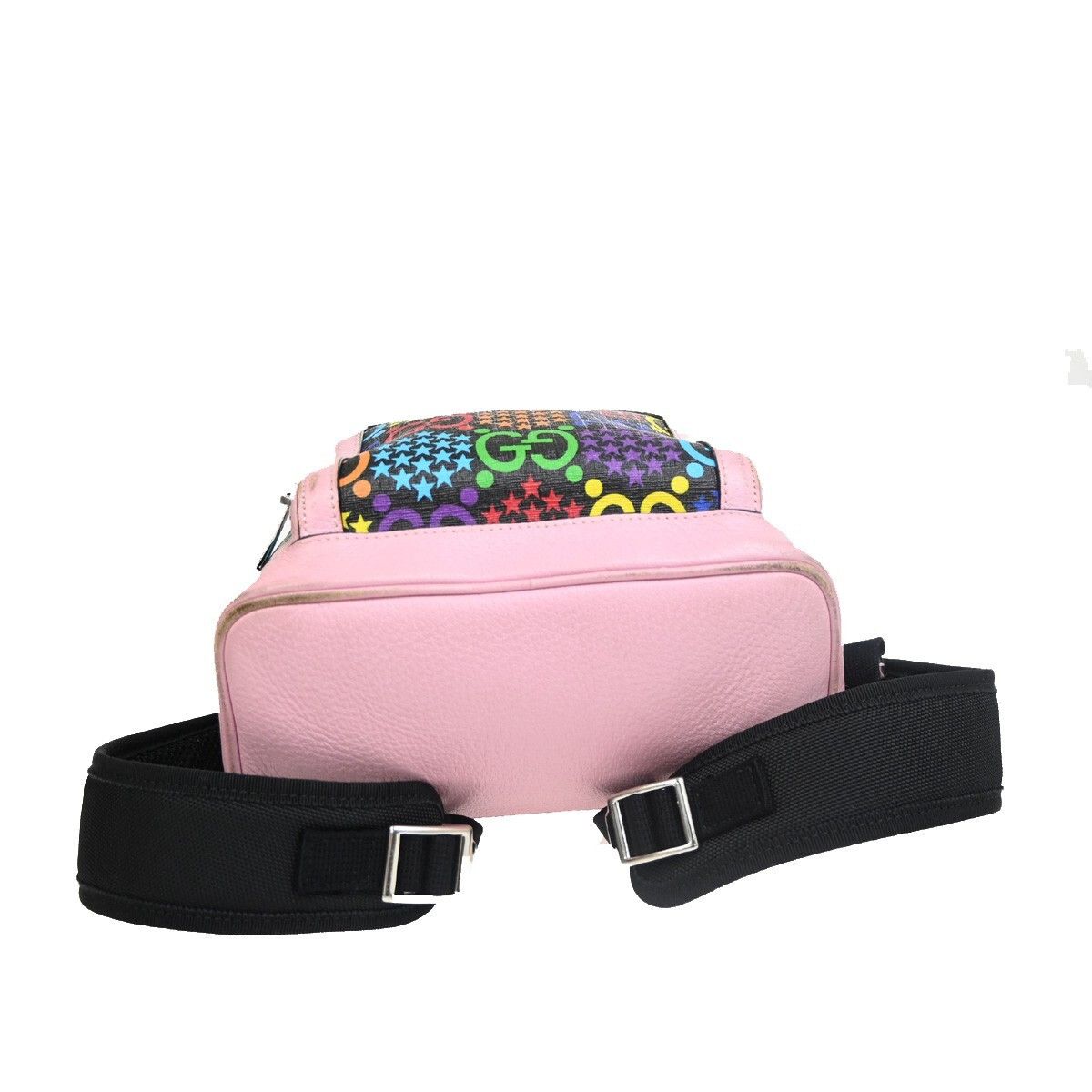 Gucci Gucci Zip Pocket Backpack Psychedelic Print GG Coated Canvas Size ONE SIZE - 9 Thumbnail