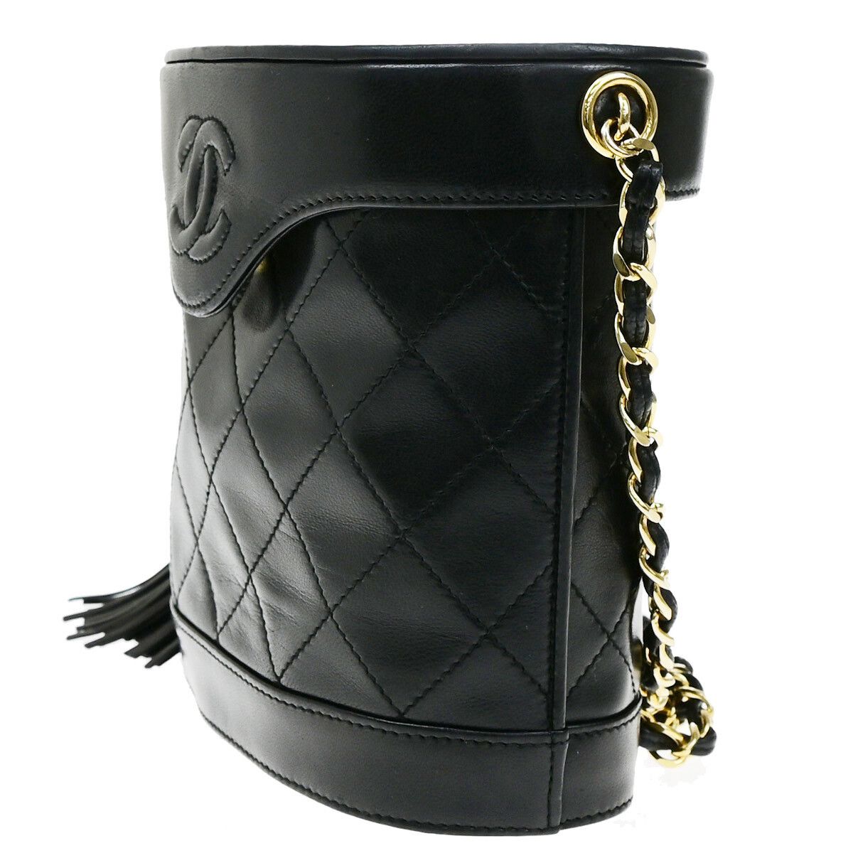 Chanel Chanel Vintage Tassel Box Bag Quilted Leather Size ONE SIZE - 3 Thumbnail