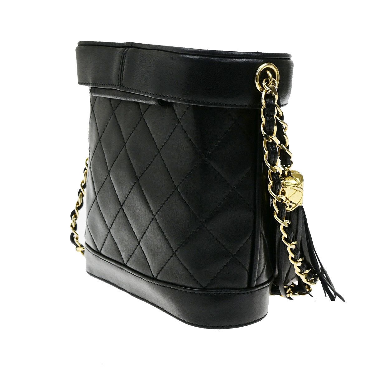 Chanel Chanel Vintage Tassel Box Bag Quilted Leather Size ONE SIZE - 4 Thumbnail