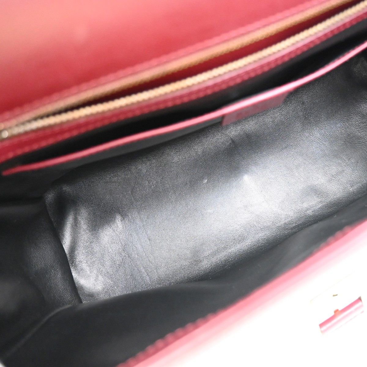 Gucci Gucci Belt Buckle Top Handle Bag Leather Size ONE SIZE - 5 Thumbnail