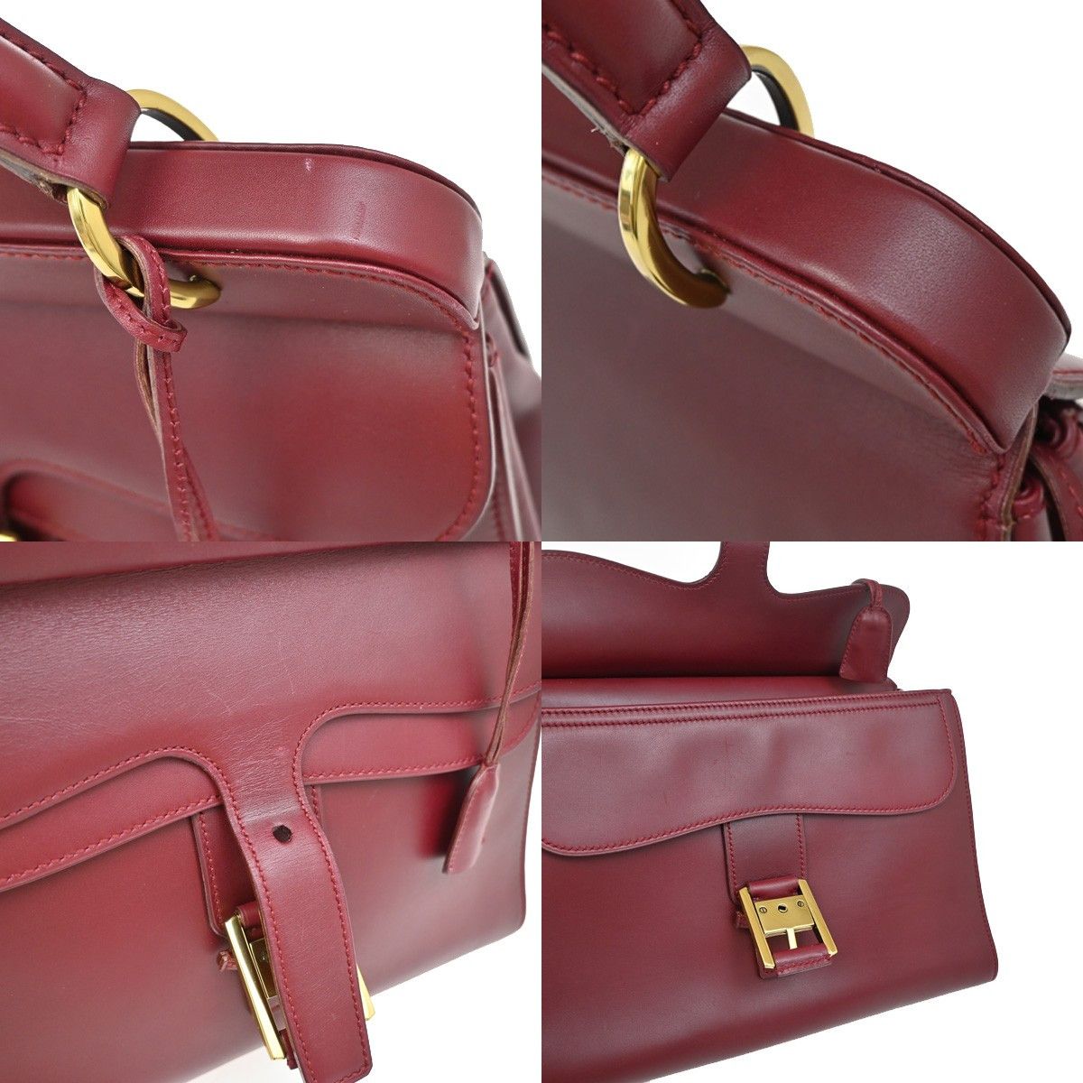 Gucci Gucci Belt Buckle Top Handle Bag Leather Size ONE SIZE - 12 Thumbnail