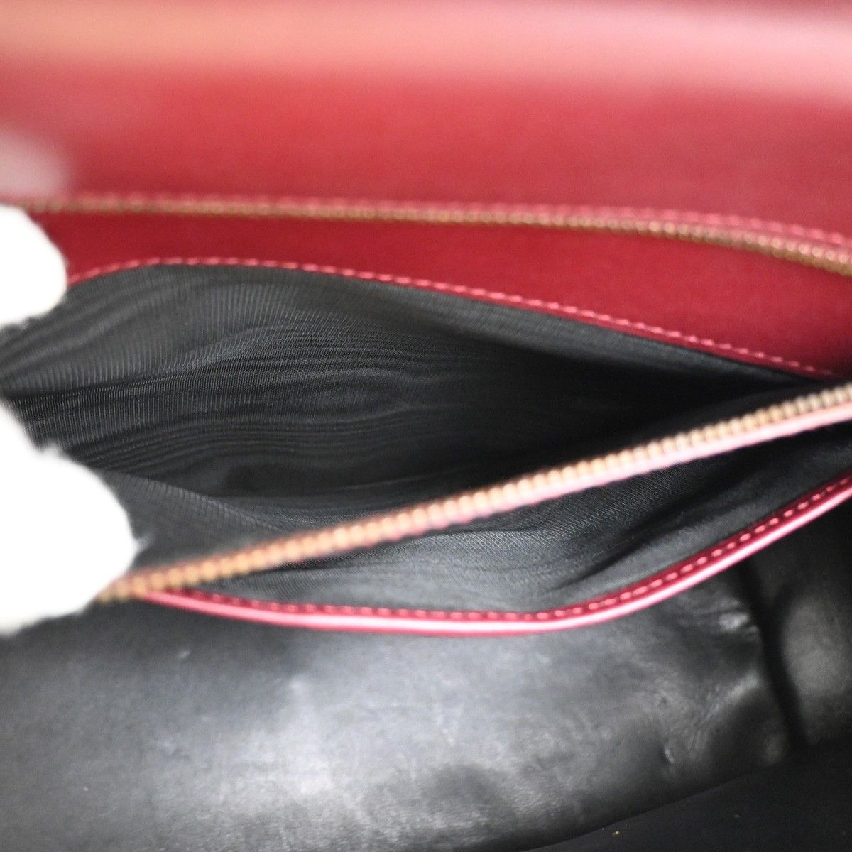 Gucci Gucci Belt Buckle Top Handle Bag Leather Size ONE SIZE - 16 Thumbnail