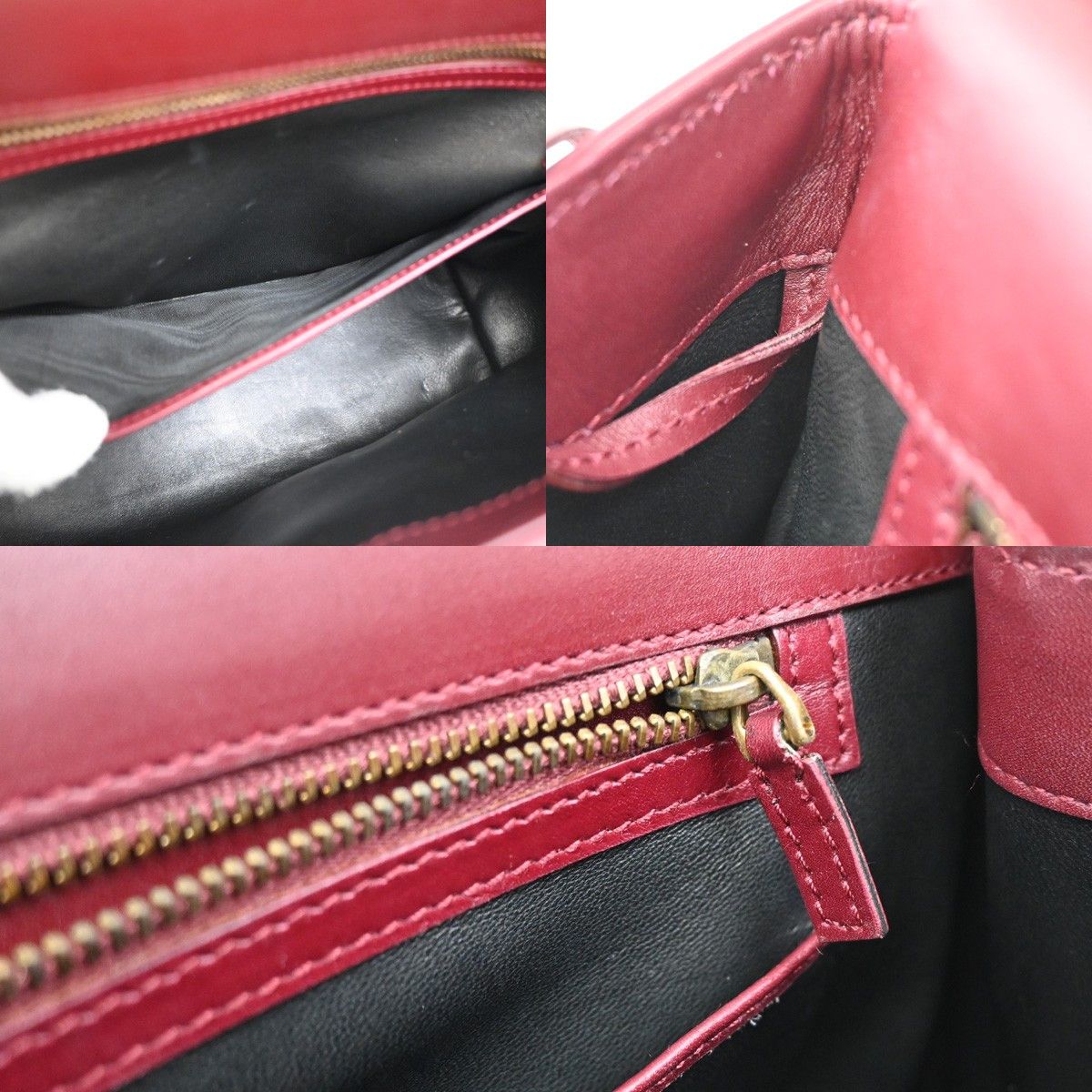 Gucci Gucci Belt Buckle Top Handle Bag Leather Size ONE SIZE - 18 Thumbnail
