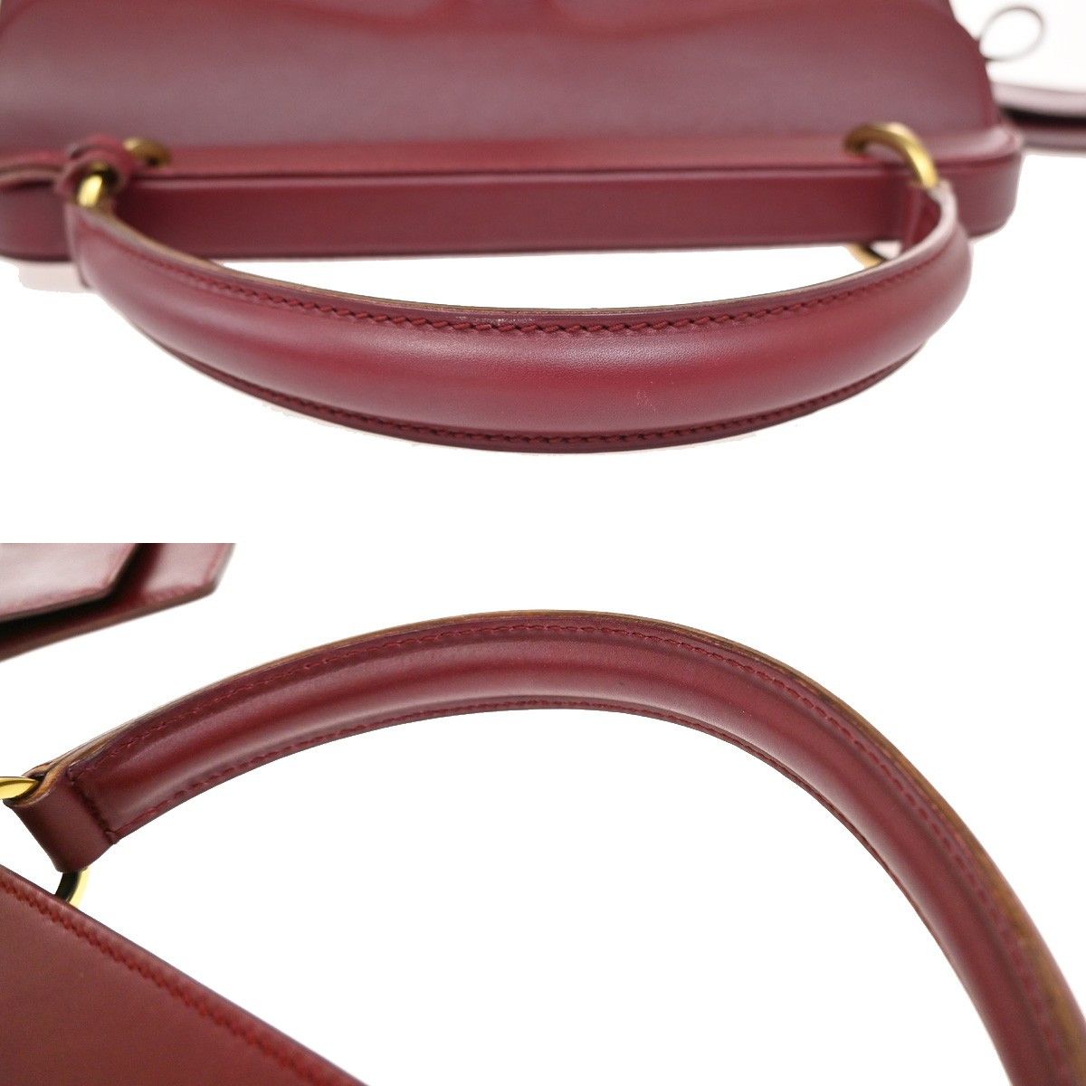 Gucci Gucci Belt Buckle Top Handle Bag Leather Size ONE SIZE - 11 Thumbnail