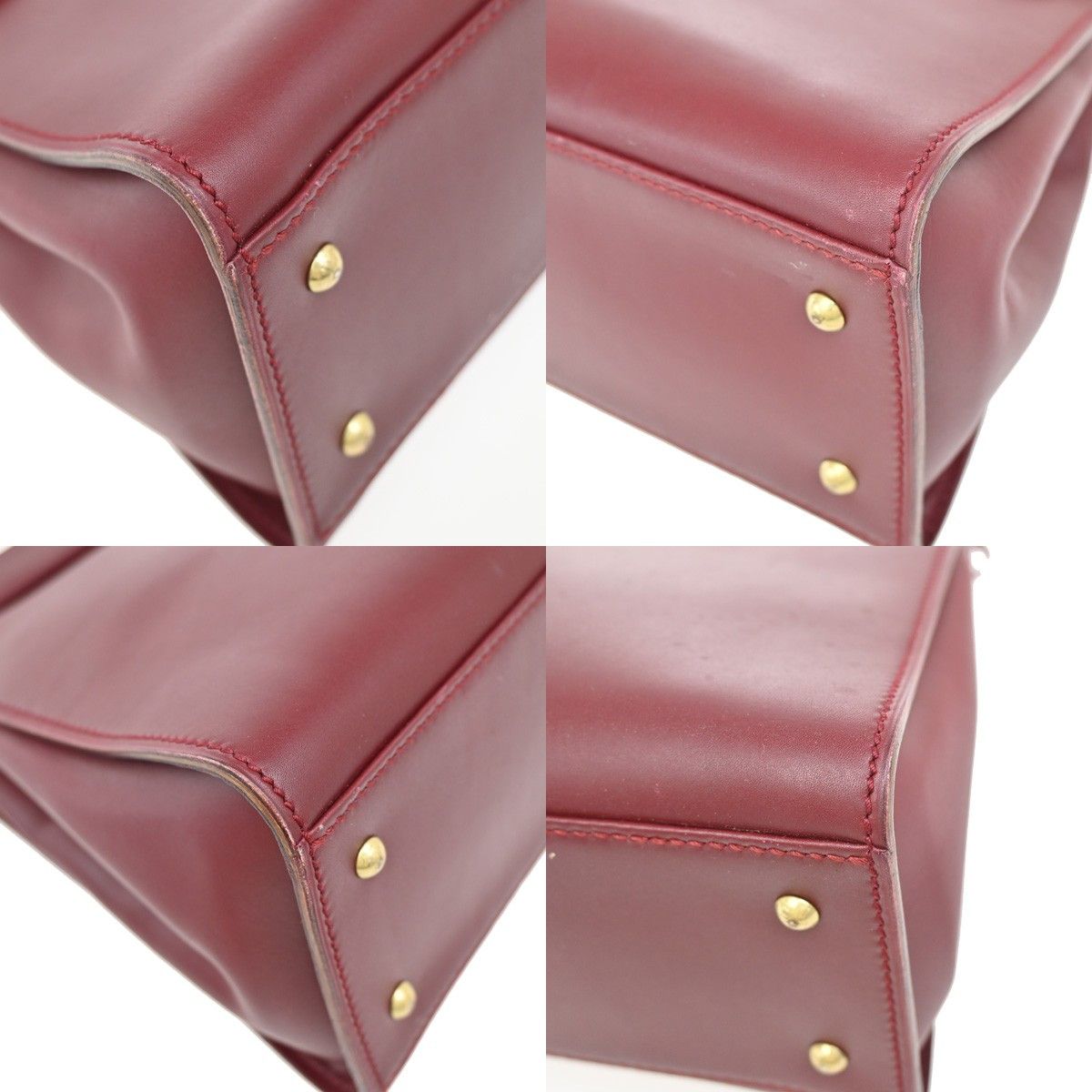 Gucci Gucci Belt Buckle Top Handle Bag Leather Size ONE SIZE - 10 Thumbnail