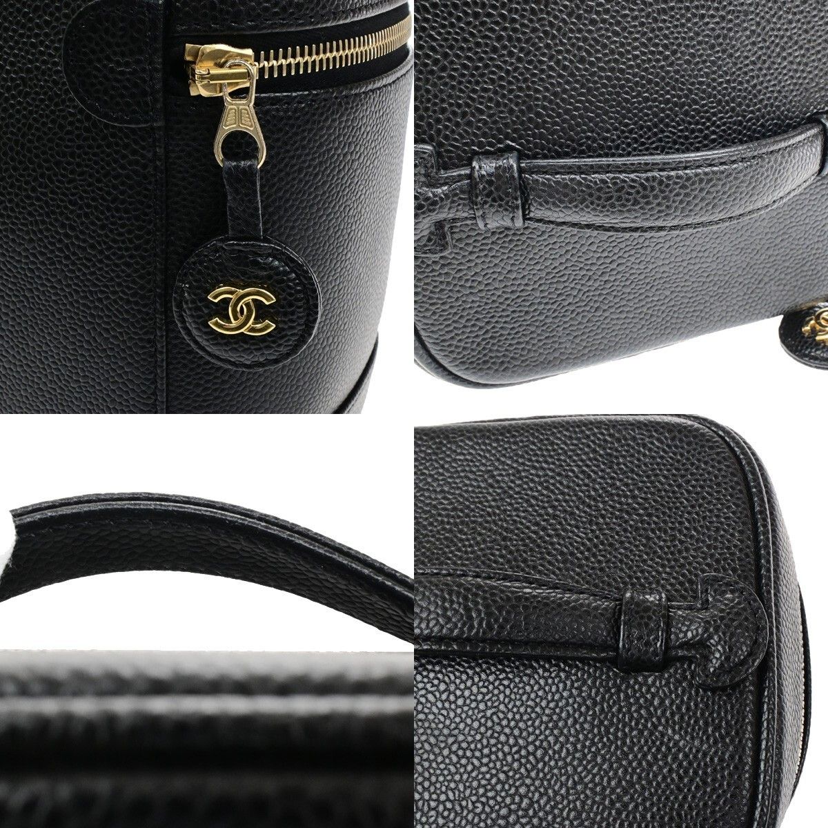 Chanel Chanel Vintage Timeless Cosmetic Case Caviar Size ONE SIZE - 8 Thumbnail