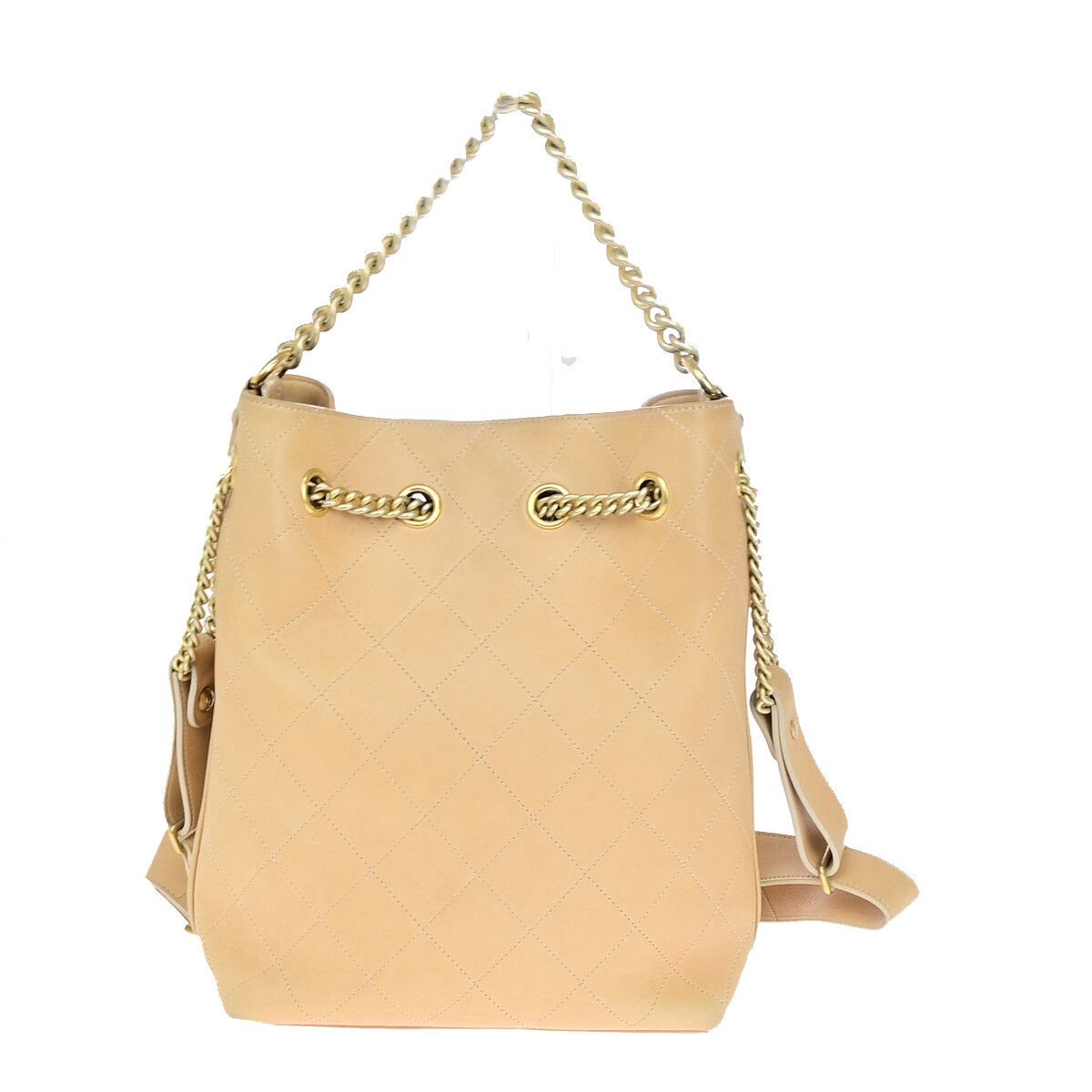 Chanel Chanel On My Shoulder Drawstring Bag Quilted Calfskin Size ONE SIZE - 2 Thumbnail