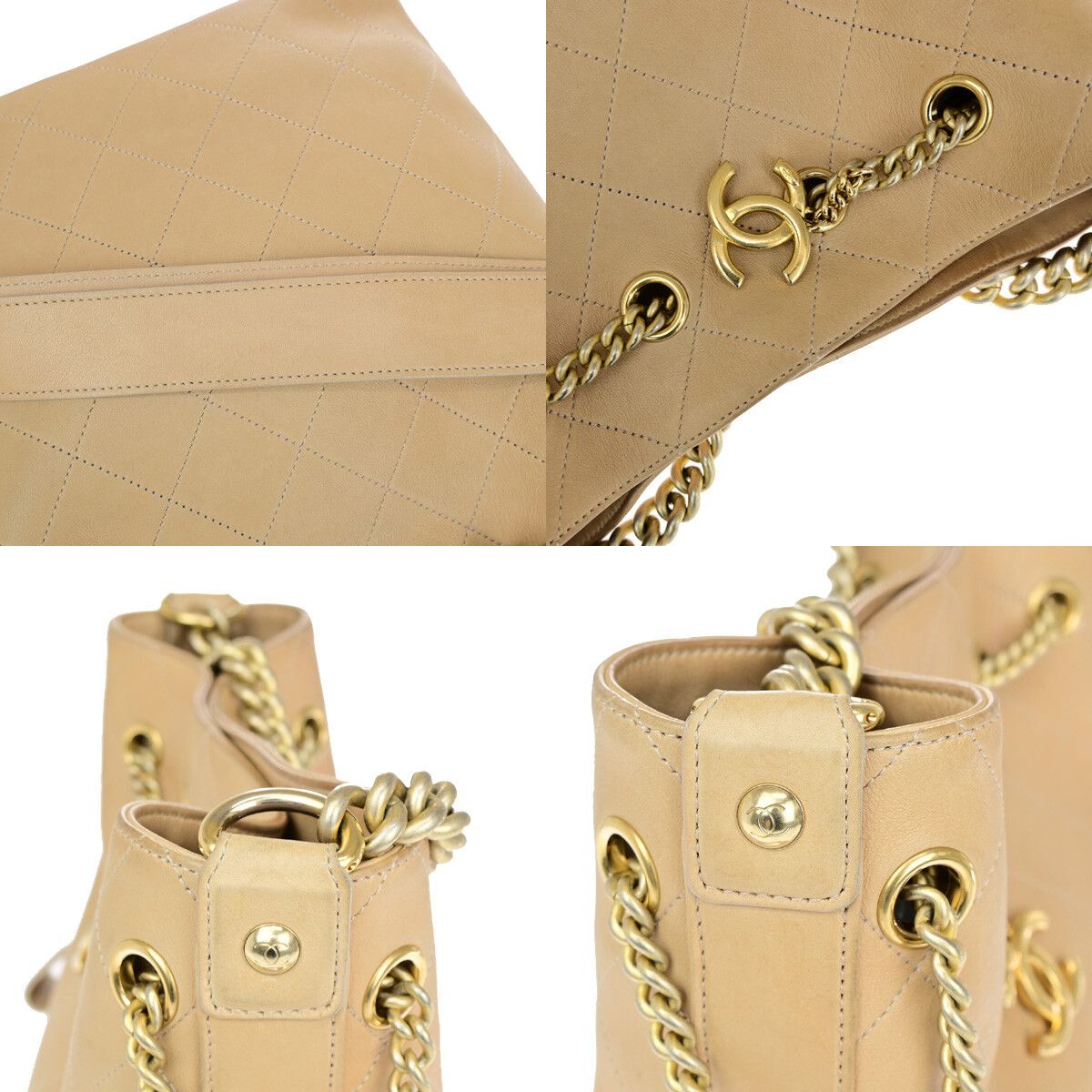 Chanel Chanel On My Shoulder Drawstring Bag Quilted Calfskin Size ONE SIZE - 12 Thumbnail