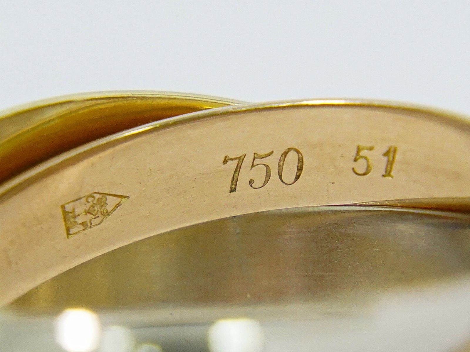 Cartier Cartier Trinity Ring 18K Tricolor Gold Size ONE SIZE - 8 Thumbnail