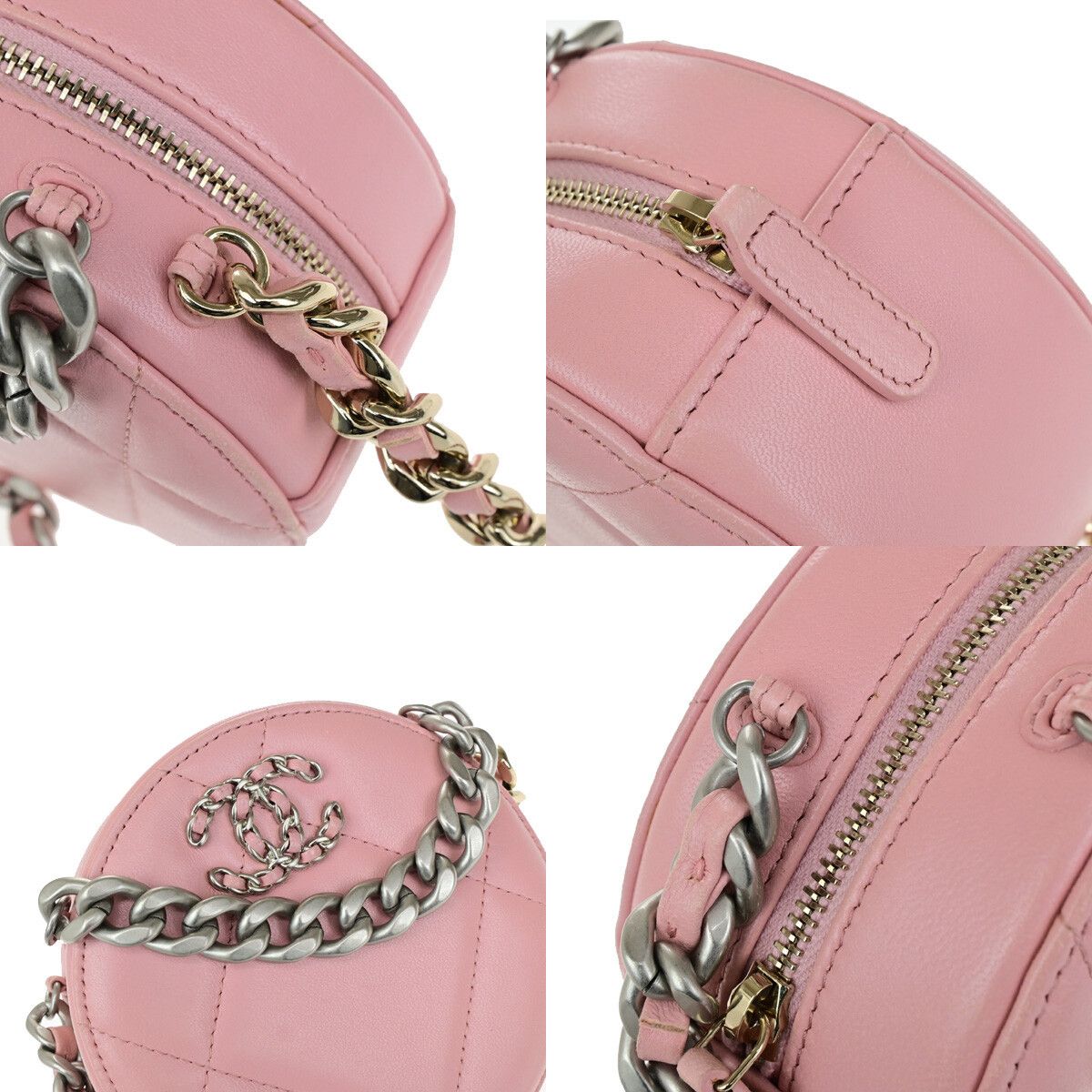 Chanel Chanel 19 Round Clutch with Chain Quilted Leather Size ONE SIZE - 11 Thumbnail