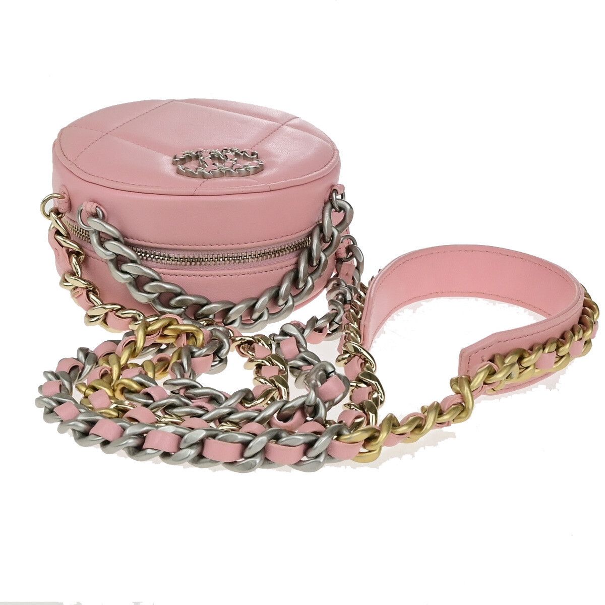 Chanel Chanel 19 Round Clutch with Chain Quilted Leather Size ONE SIZE - 8 Thumbnail