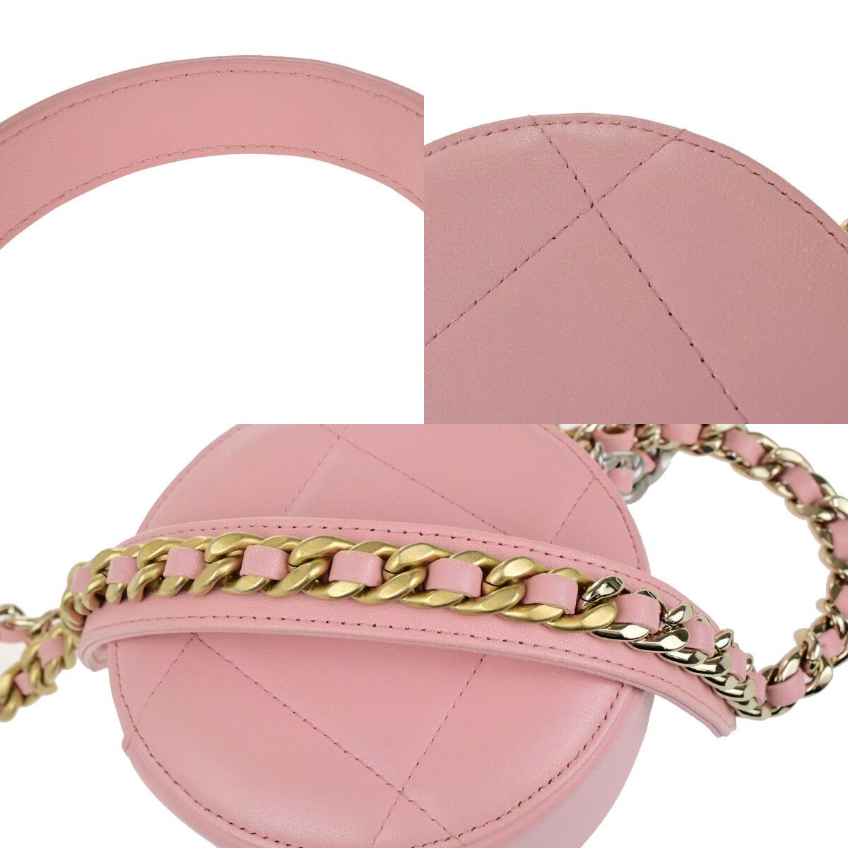 Chanel Chanel 19 Round Clutch with Chain Quilted Leather Size ONE SIZE - 13 Thumbnail