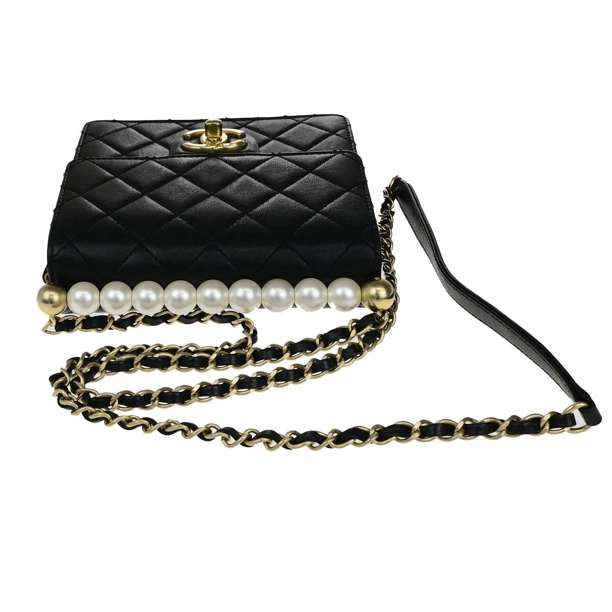 Chanel Chanel Chic Pearls Flap Bag Quilted Lambskin Size ONE SIZE - 8 Thumbnail