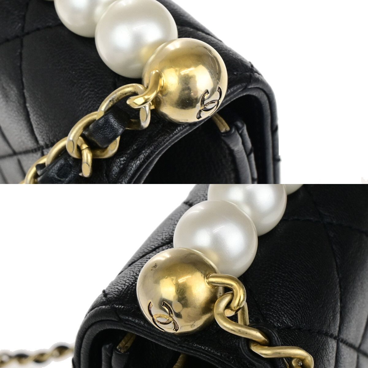 Chanel Chanel Chic Pearls Flap Bag Quilted Lambskin Size ONE SIZE - 11 Thumbnail